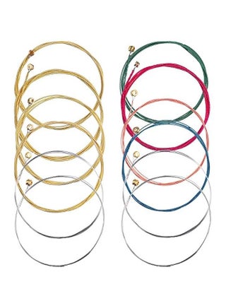 2 Sets of 6 Guitar Strings Replacement Steel String for Acoustic Guitar (Yellow and Multicolor) - pzsku/Z7AEB921D1B784D2414AFZ/45/_/1740135865/7c97148e-1cad-4e18-88dc-eb8efd0e98fd
