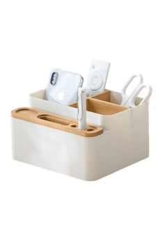 9-Compartment Multi-Function Desk Organizer Stationery and Makeup Storage Box