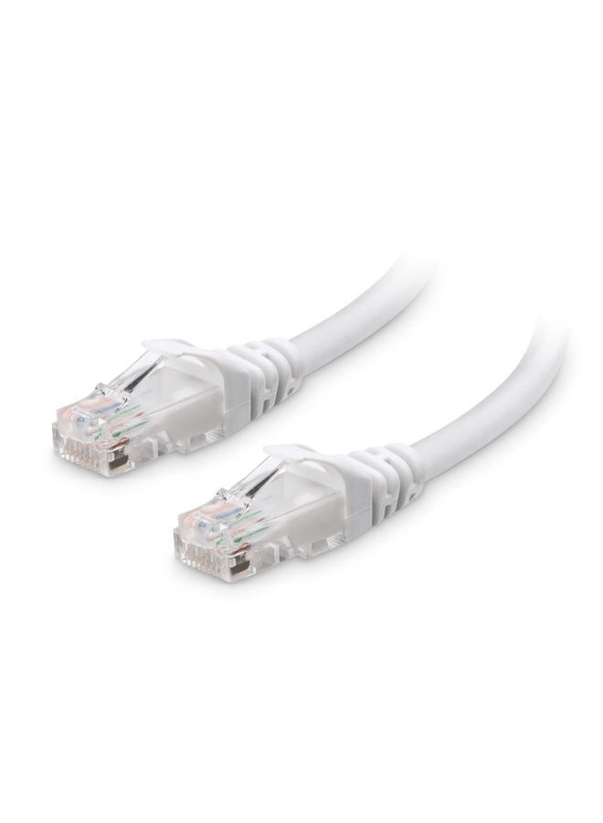 Cable Matters كابل إيثرنت قصير Cat 6 بدون عوائق بسرعة 10Gbps بطول 6 أقدام (كابل Cat 6، كابل Cat6، كابل إنترنت، كابل شبكة) باللون الأبيض - Image 1