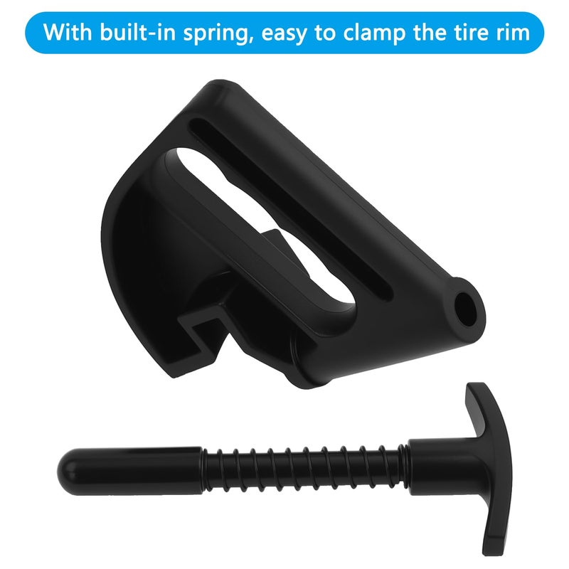 VKVXCLON Universal Tire Bead Clamp Tools Drop Center Helper - Rim Pry Solid Nylon Plastic No Scratches Built-in Spring for Most Vehicle Motorcycle Low Profile Tire (2 Pack) - Image 2