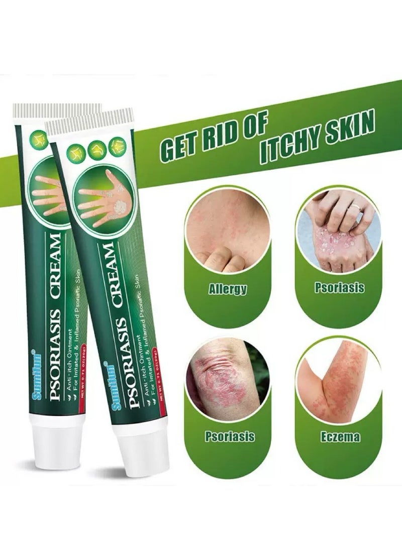 سوميفون كريم مضاد للبكتيريا لصدفية والإكزيما، كريم مضاد للفطريات، يساعد في الإكزيما وفروة الرأس، كريم مضاد للحكة بمكونات عشبية ألطف وأكثر أماناً، يخفف الحكة بسرعة للوجه والجسم. - Image 2