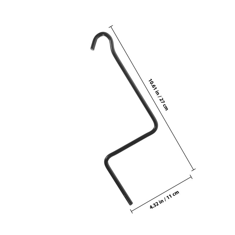 Straight Hook Crank Handle For Car Scissor Jack Replacement Automotive Tire Lifting Tool Black Accessory - Image 3