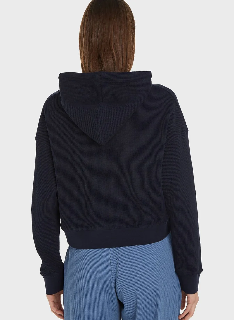 TOMMY HILFIGER Logo Drawstring Hoodie