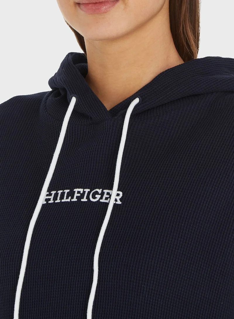 TOMMY HILFIGER Logo Drawstring Hoodie