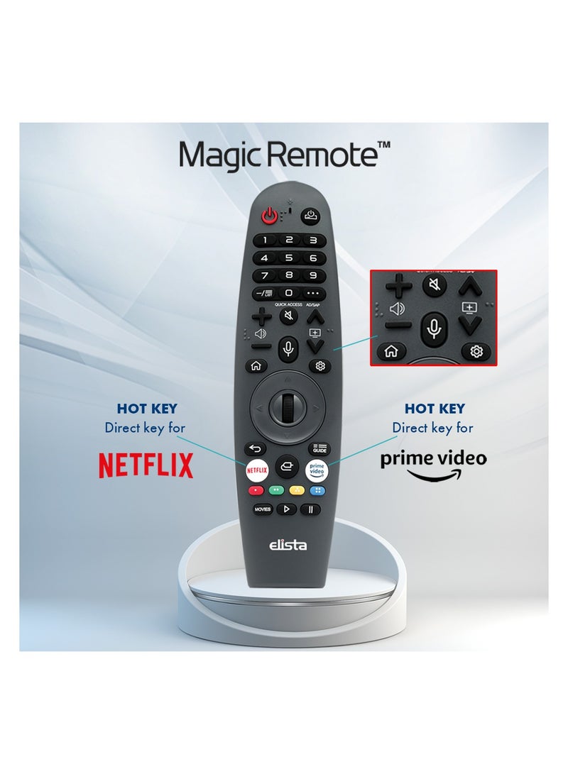 Elista تلفاز ذكي LED 4K UHD بحجم 85 بوصة (215 سم)، D85UHD4ELD، شاشة بدون حواف A+، مدعوم بنظام WebOS، جهاز تحكم سحري، ThinQ AI، صوت دولبي - Image 5