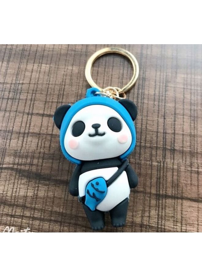ميدالية مفاتيح كرتونية مميزة اكسسوار لطيف سلسلة مفاتيح دب باندا  تتناسب مع السيارة والمحفظة والحقيبة هدية ابداعية لطيفة - Image 2