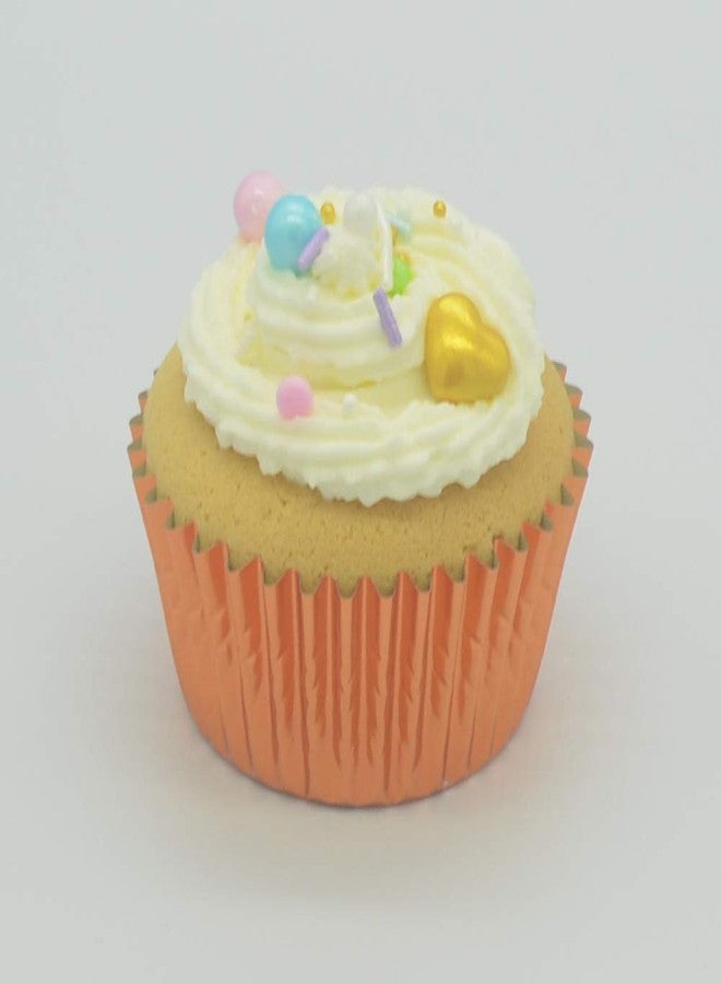 Huaswan Warm Orange Foil Cupcake Liners Standard Baking Cups for Party, Birthday and More, 120-Count - Image 4