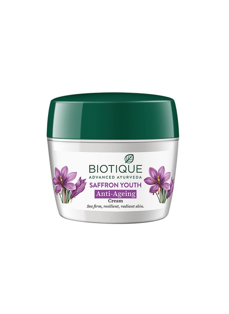 Biotique - Biotique Bio Saffron Youth Dew Visibly Ageless Moisturizer 170 gm 591 Oz - Image 1