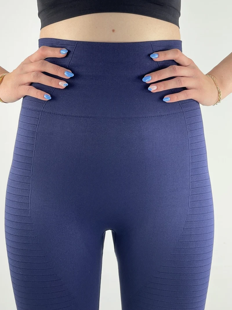 ميستريك Tokyo Stretching and Tightening High Waist Sports Tights Navy Blue Color