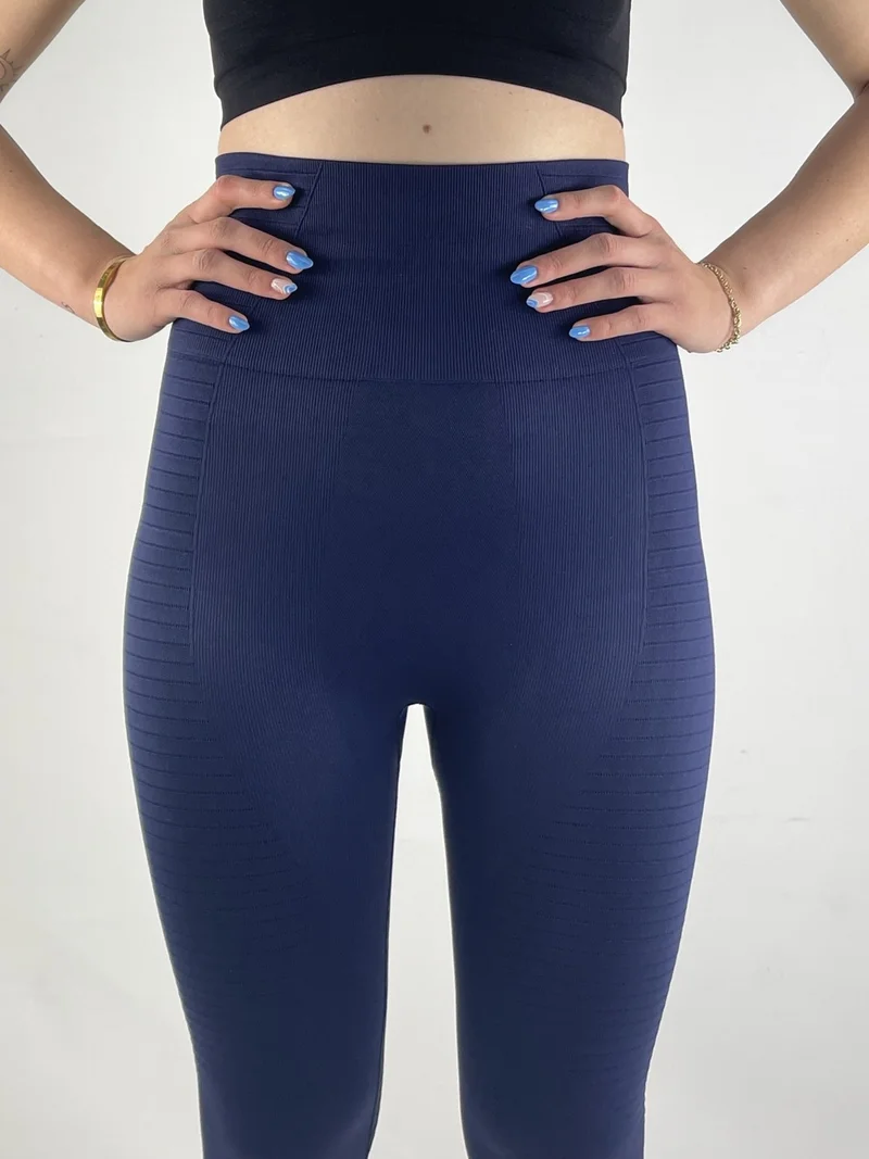 ميستريك Tokyo Stretching and Tightening High Waist Sports Tights Navy Blue Color