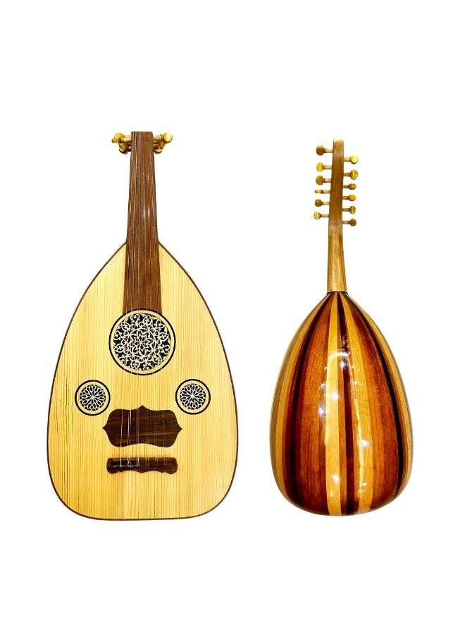 Al-Karz Music Semi Luxury Oud Tharwa Saber Musky Face Mahogany Inlay Beech Bowl Olive Pegs 