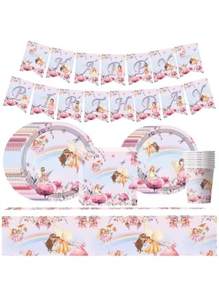 Fairy Party Decorations, Fairy Tableware, Butterfly Birthday Party Tableware, Fairy Party Tablecloth, Fairy Plates, and Napkins, for Fairy Garden Flower Girls Birthday Party Supplies(52pcs) - pzsku/Z7AEC0F05E9F3DE6E3B88Z/45/_/1720517360/957b3351-b397-4da3-b6c9-2788cdb83d77