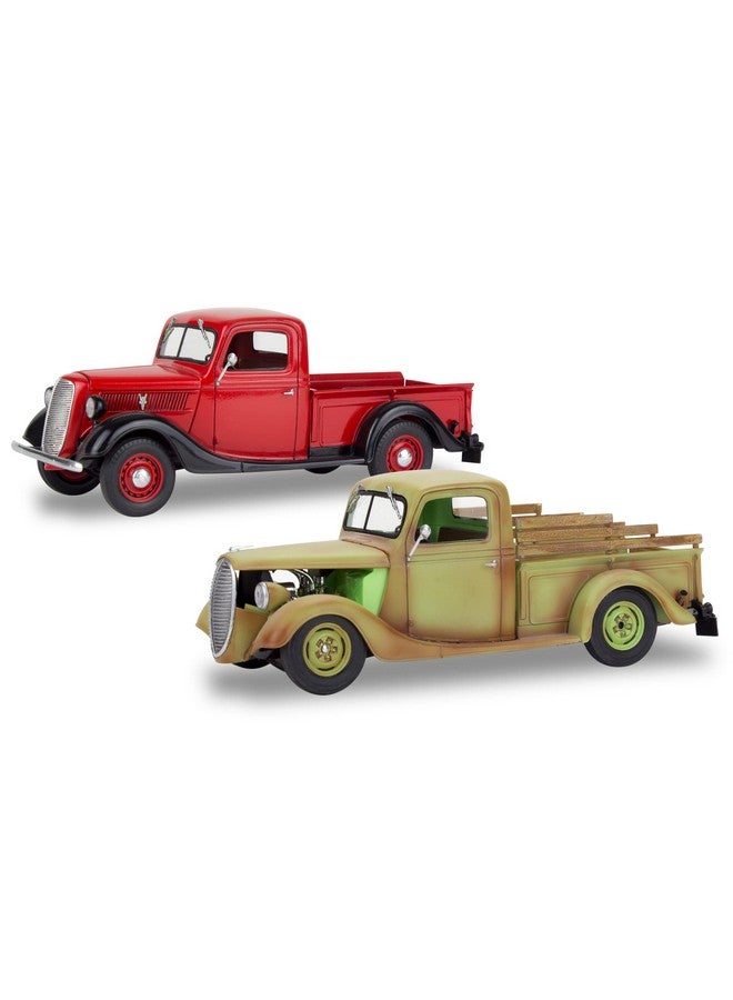 Revell 854516 1937 Ford Pickup Truck 2N1 W/Surf Board Model Car Kit 125 Scale 162Piece Skill Level 4 Plastic Model Building Kit Red - Image 3