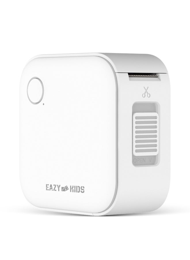 Eazy Kids Eazy Kids Mini Label Maker Printer with 180 Labels Roll, Smart App Control for Home, Office, School - White  - Image 2