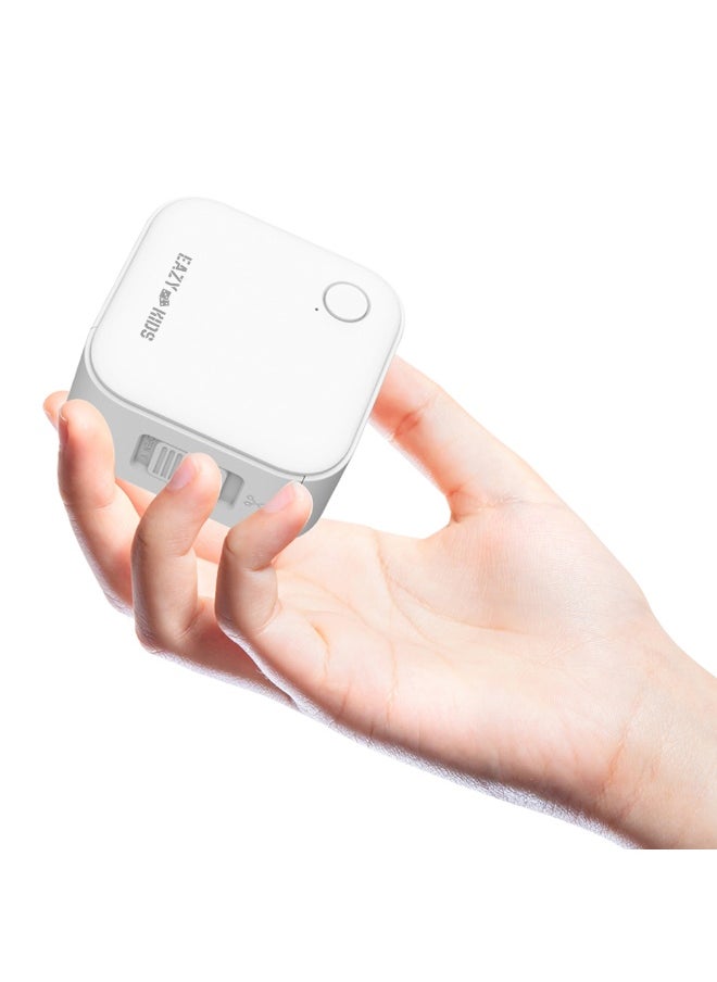 Eazy Kids Eazy Kids Mini Label Maker Printer with 180 Labels Roll, Smart App Control for Home, Office, School - White  - Image 3