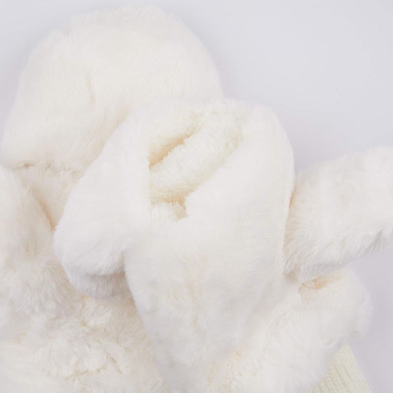 Cc Women Thick Faux Fur - Sherpa Fleece Lined Warm Winter Mittens - Image 3