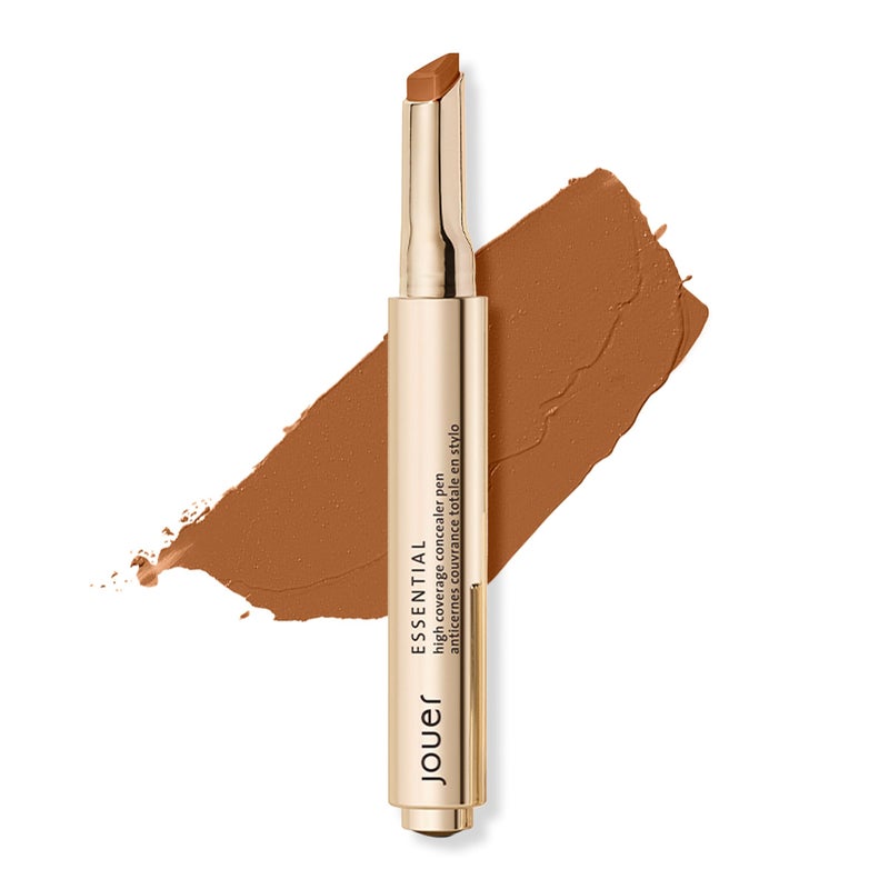 Jouer Essential High Coverage Concealer Pen - Under Eye Concealer for Dark Circles - Brightening Makeup for Eye Circles - Color Corrector Eye Primer with Hyaluronic Acid and Vitamin E - Image 1