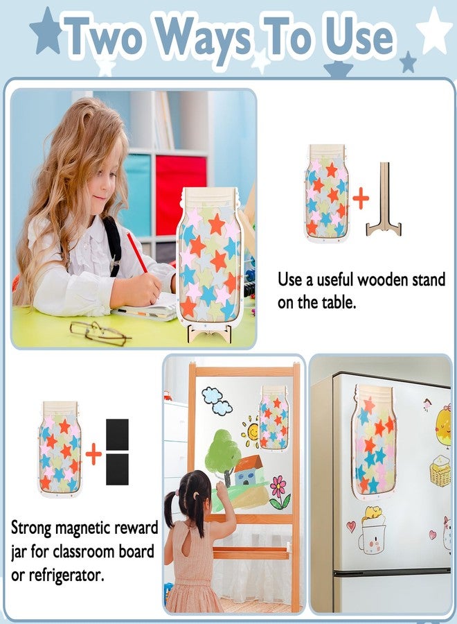 ChromLives Reward Jar Magnetic, Classroom Reward Jar for Kids, Start Jar Reward System for Classroom Board Home, Incentive Magnetic Reward Jar, Behavior Potty Training Tool for Toddler Boy Girl Home School - Image 3