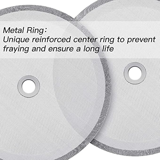 BIGTHREE French Press Screen Filter Replacement Mesh Coffee Filters Replacement Stainless Steel French Press Filter 6Pcs 4 Inch For 8 Cup 34 Oz 1000 Ml Frenchpresscoffeemakers Teamachines - Image 3