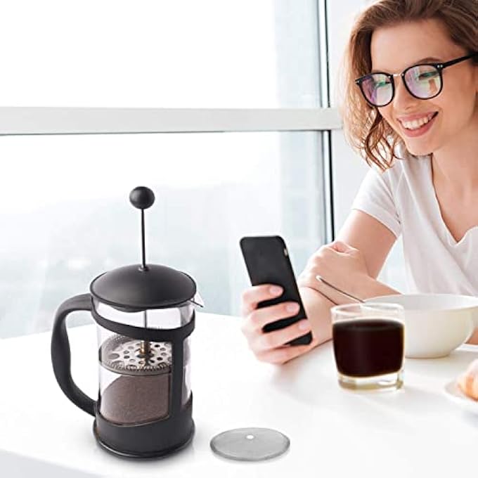 BIGTHREE French Press Screen Filter Replacement Mesh Coffee Filters Replacement Stainless Steel French Press Filter 6Pcs 4 Inch For 8 Cup 34 Oz 1000 Ml Frenchpresscoffeemakers Teamachines - Image 4