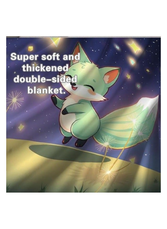 general Baby and children's cartoon flannel thin blanket (warm and comfortable, suitable for sleep, games) 70cm*100cm - 1158 - Image 1