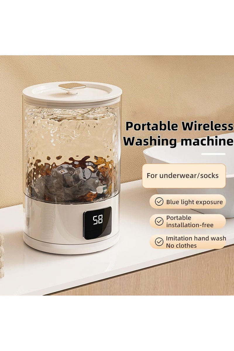 Eesyy Portable Washing Machine 15W Cordless Mini Washer – Compact  Rechargeable for Underwear, Socks, Baby Clothes | Perfect for Travel, Camping, Dorms  RVs - Image 3