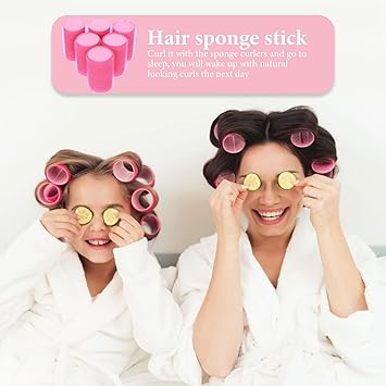 FOMIYES Hair Rollers 12Pcs Rollers For Hair Heatless Hair Curler Self Grip Hair Rollers for Long HairMedium and Short Hair - Image 4