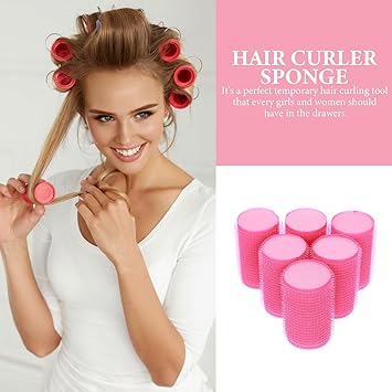 FOMIYES Hair Rollers 12Pcs Rollers For Hair Heatless Hair Curler Self Grip Hair Rollers for Long HairMedium and Short Hair - Image 2