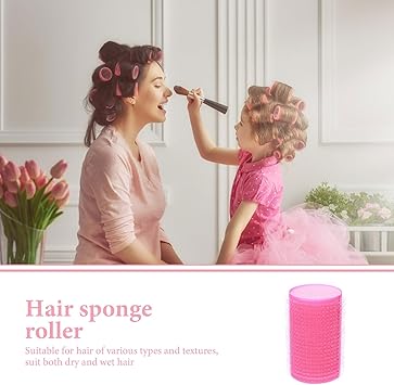 FOMIYES Hair Rollers 12Pcs Rollers For Hair Heatless Hair Curler Self Grip Hair Rollers for Long HairMedium and Short Hair - Image 3