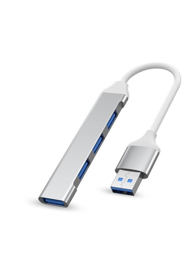Computer USB3.0typeC HUB Extender Docking Station Four-in-one Hub Manufacturers Hot Sale-Number Of Interfaces:Usb2.0 Silver - Image 1