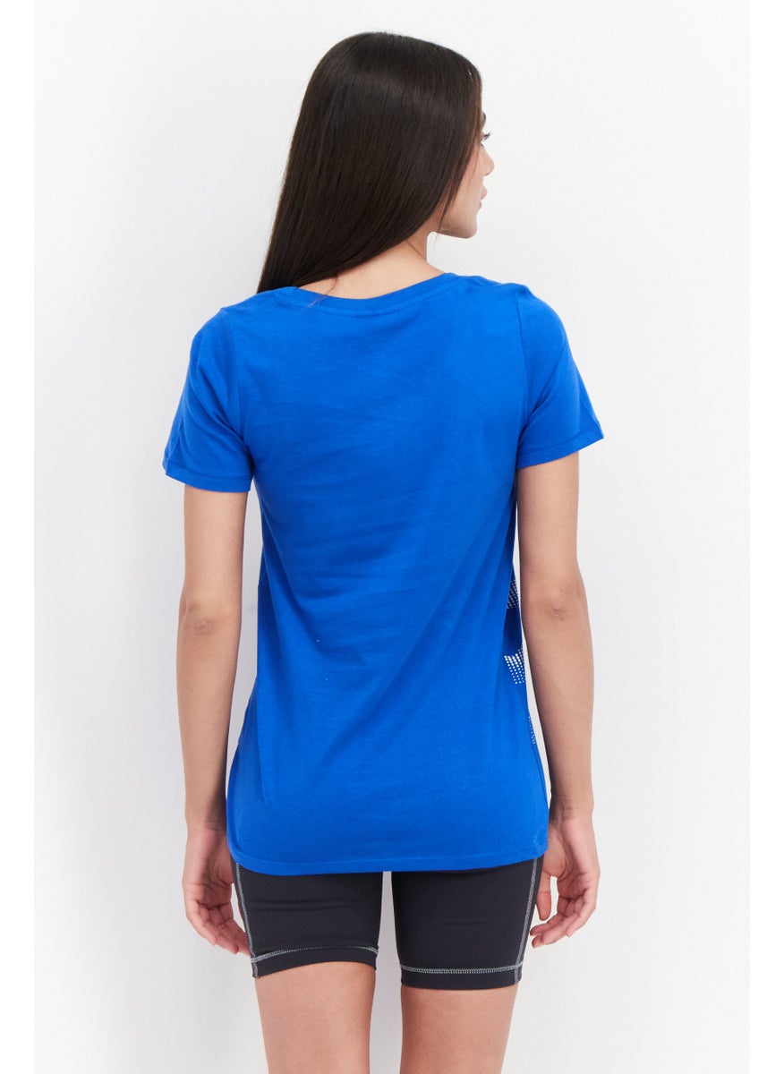 umbro Women Sportswear Fit Training T-Shirt, Blue  - Image 4