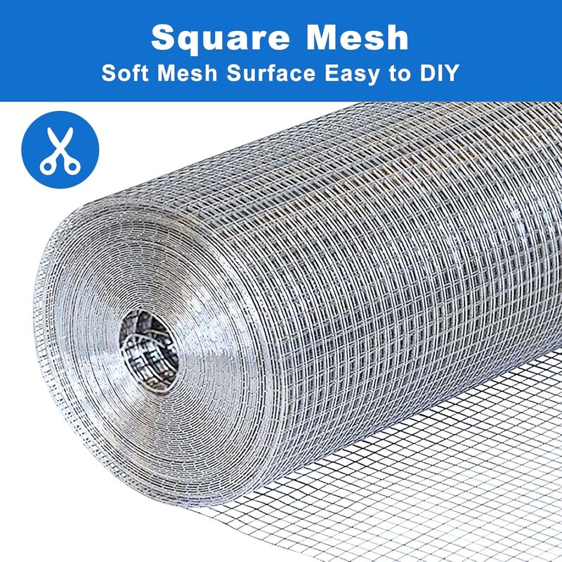Metamesh 19 Ga Hardware Cloth 1/2 inch 48" x 50' - Premium Chicken Wire Mesh Roll for Effective Garden Fencing, Chicken Runs, and Robust Gopher Mesh Protection - Image 3