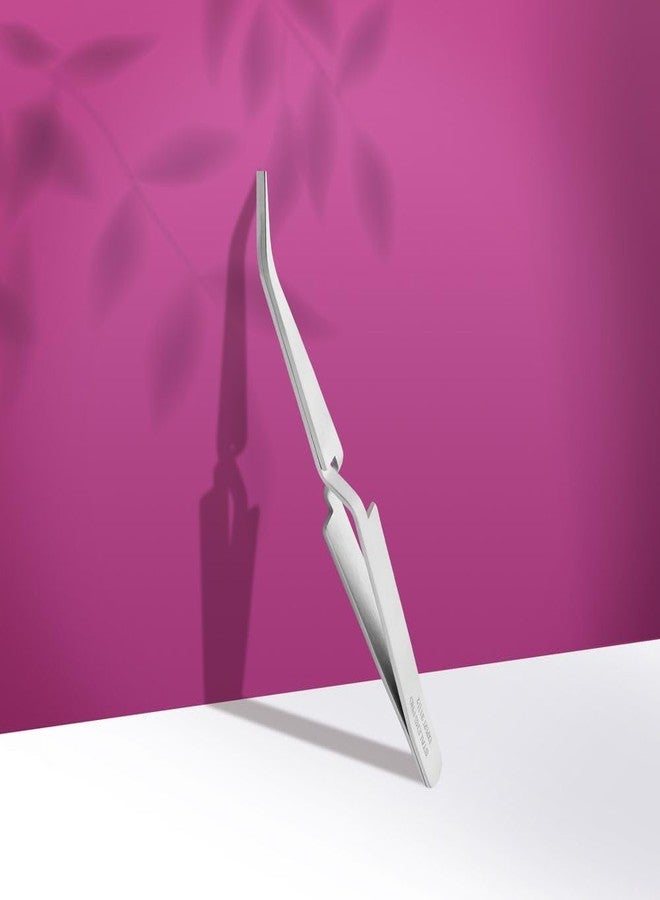 STALEKS PRO Expert 31 Type 2 Reverse Action Nail Art Tweezers (Curved) - Stainless Steel for C-Curve Clamping & Extension Modeling - Image 2