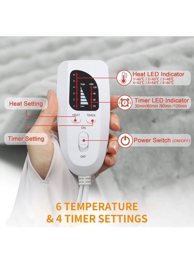 general 6-speed thermostat, shoulder and neck heating pad, hot compress, physiotherapy, gravity shoulder pad, shoulder and neck protection, electric heating shawl, warm-up blanket - Image 4