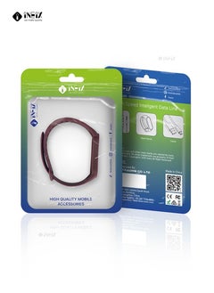 INEIX Soft Silicone Replacement Strap For Xiaomi Mi Band 6 - Wine Red  - Image 4