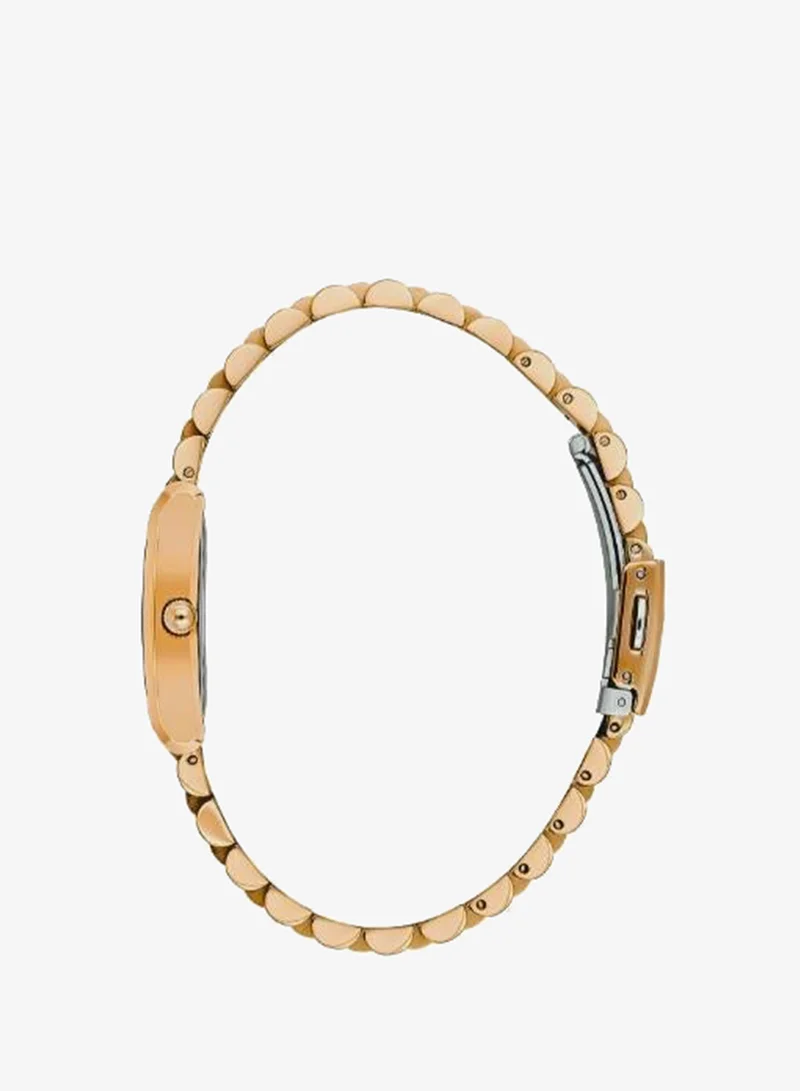 DANIEL KLEIN Daniel Klein - Women's Stainless Steel | Gold Alloy Case | Analog | Blue Rectangular Sunray Dial | Japanese Quartz | Premium | 30 Meters Water Resistant
