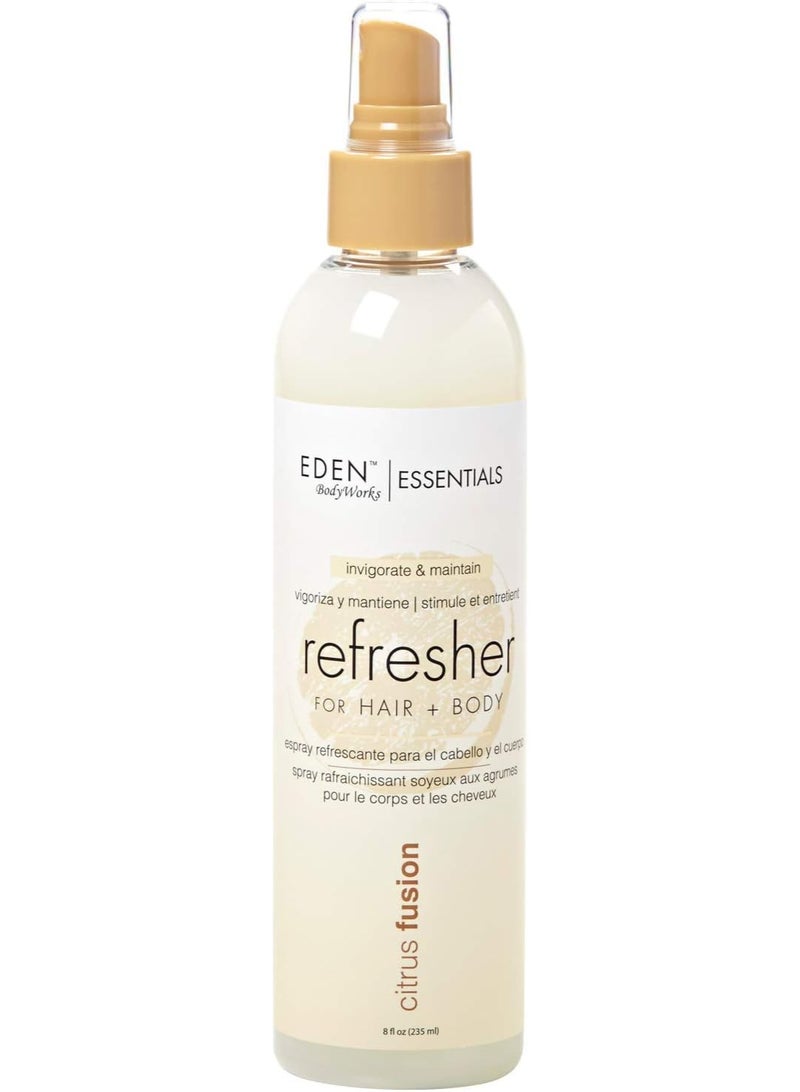 EDEN BodyWorks Citrus Fusion Refresher Spray - Hair + Body | 8 oz | Control Frizz, Moisturize Hair - Fresh Scent