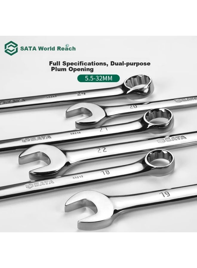 Sata Fully Polished Dual-purpose Wrench, 19mm, 40214 - Image 2