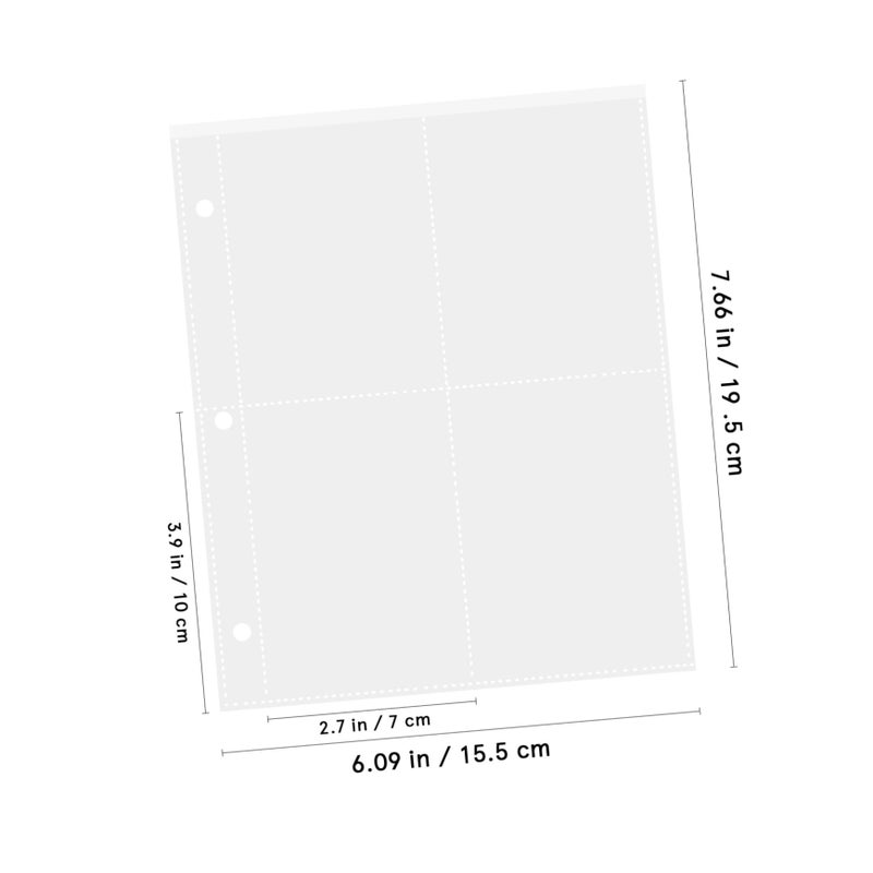 40 Sheets Card Pockets Photo Organizer Pages For Trading Cards Kpop Photocard Sleeves Protector - Image 3