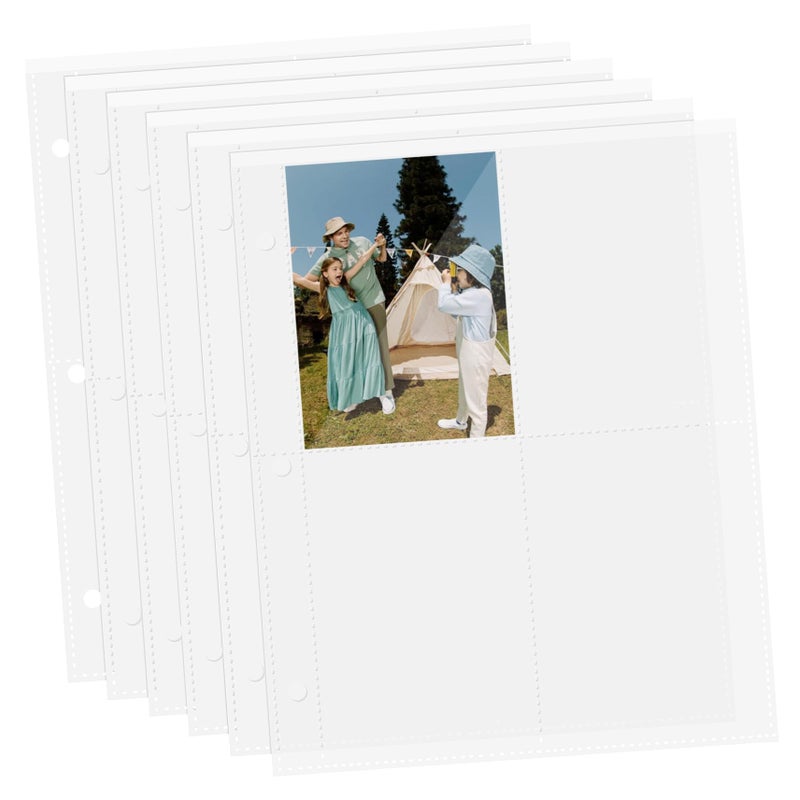40 Sheets Card Pockets Photo Organizer Pages For Trading Cards Kpop Photocard Sleeves Protector - Image 2