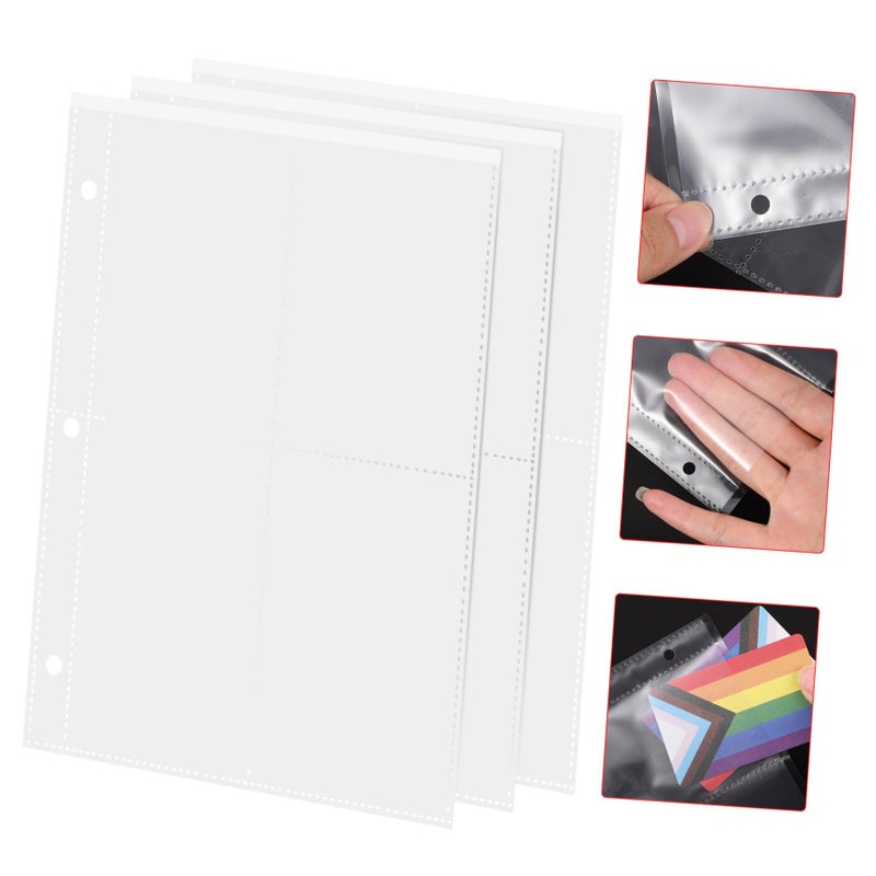 40 Sheets Card Pockets Photo Organizer Pages For Trading Cards Kpop Photocard Sleeves Protector - Image 4