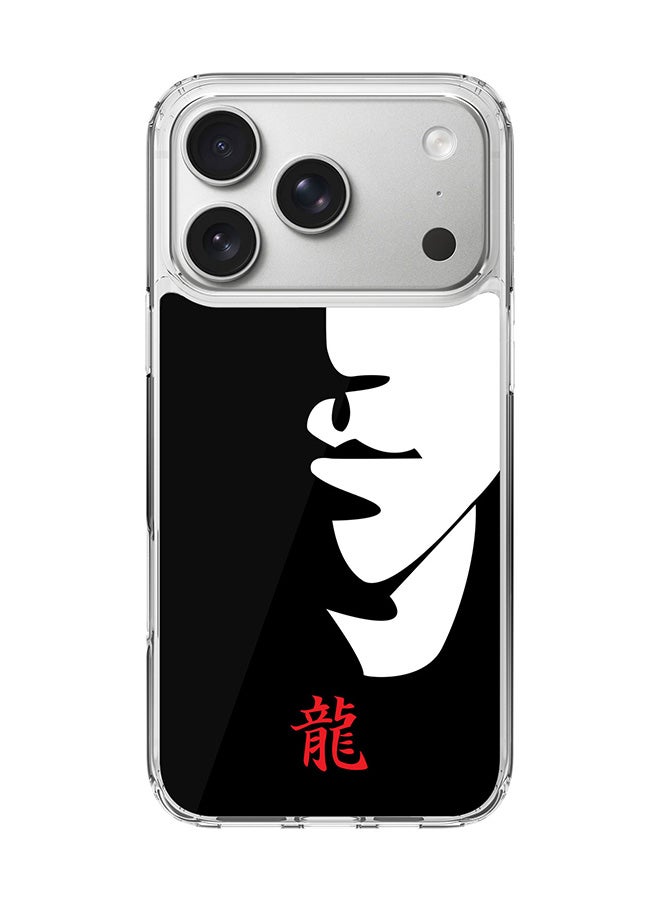 Classic Clear MagSafe Case for iPhone 17 Pro , Hybrid Soft Case Flexible Edges Anti Drop TPU PC Gel Thin Transparent Cover [ Designed for iPhone 17 Pro ] - Tibute - Bruce Lee (Black)