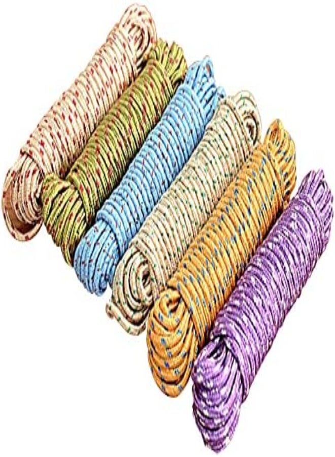 AKDC Morelian 33Ft Laundry Clothesline Nylon Rope Sturdy Hanging Drying Clothes Line Cord Portable Outdoor Camping Travel (Assorted Colors) - Image 4