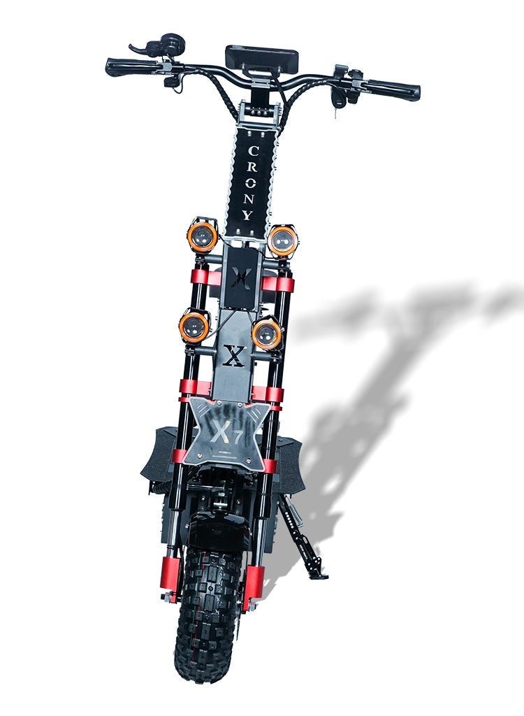 كروني X7 14 بوصة على الطرق الوعرة إطار عريض عالي التكوين ثنائي المحرك E-Scooter - Image 2