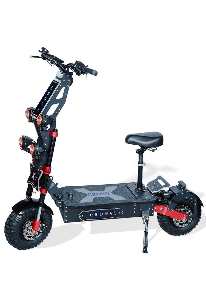 كروني X7 14 بوصة على الطرق الوعرة إطار عريض عالي التكوين ثنائي المحرك E-Scooter - Image 1