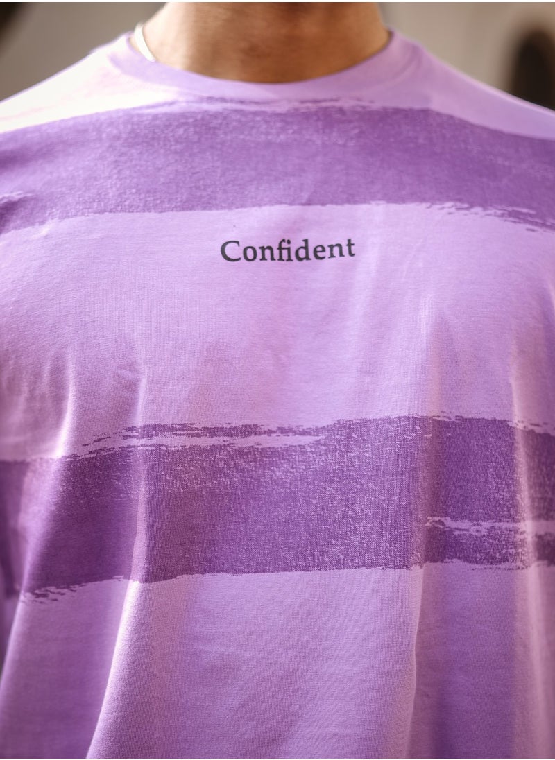 Mens Striped Round Neck 3/4th Sleeve Lavender and Purple Cotton T-Shirt - pzsku/Z7AED08CEBC60C347165FZ/45/_/1738933207/d54787af-f9be-43cd-af2a-9245bbccd7b3