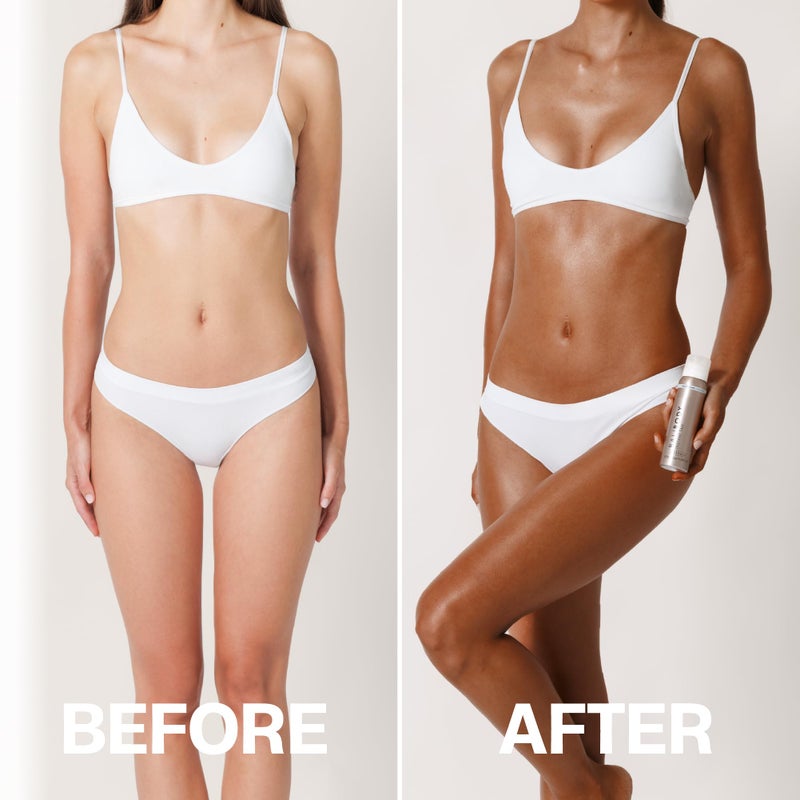 Bali Body بالي بودي تان فوري متوسط-داكن - تان فوري وحل للتسمير بدون شمس - تان ذاتي للحصول على توهج داكن ومصقول، فيتامين E، نباتي وخالي من القسوة، تان ذاتي لتوهج الجسم (97 مل/3.28 أونصة سائلة) - Image 3