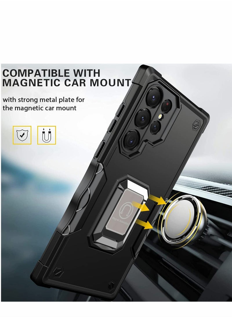 KASTWAVE - Case for Samsung Galaxy S22 Ultra Case, S22 Ultra Shockproof Case with Kickstand Hard Back Case for Samsung S22 Ultra Cover 6.8 inch-2022 - Image 1