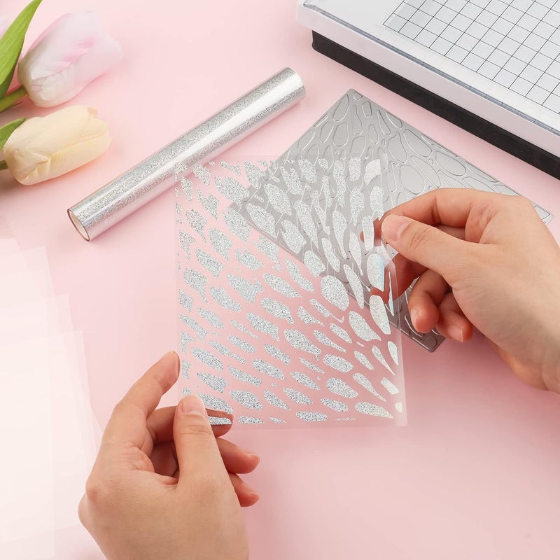 BAOFALI 10 Pcs 8.5x11inch Heat Resistant Clear Acetate Sheets for Embossing and Stamping for Shaker Cards Window Plastic Sheets DIY Scrapbooking Handmade Shaker Cards Album Photo Frame Accessories Anti-stati - Image 5