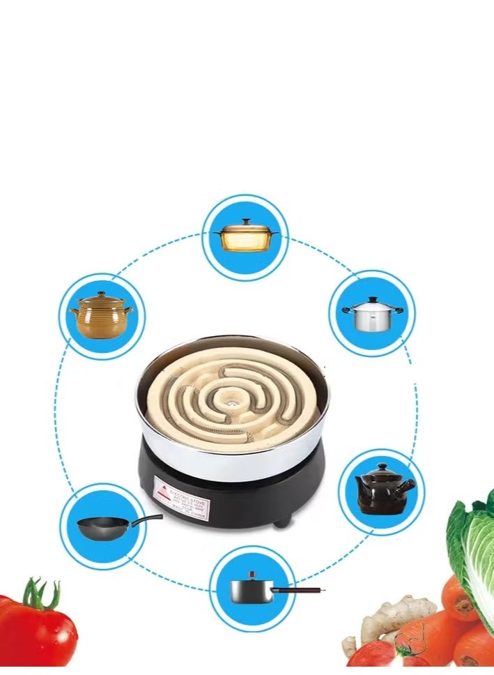 kitchen-star Single Electric Hot Plate with Spiral Heating Element – 1500W Portable Cooker for Cooking & Reheating - Image 2